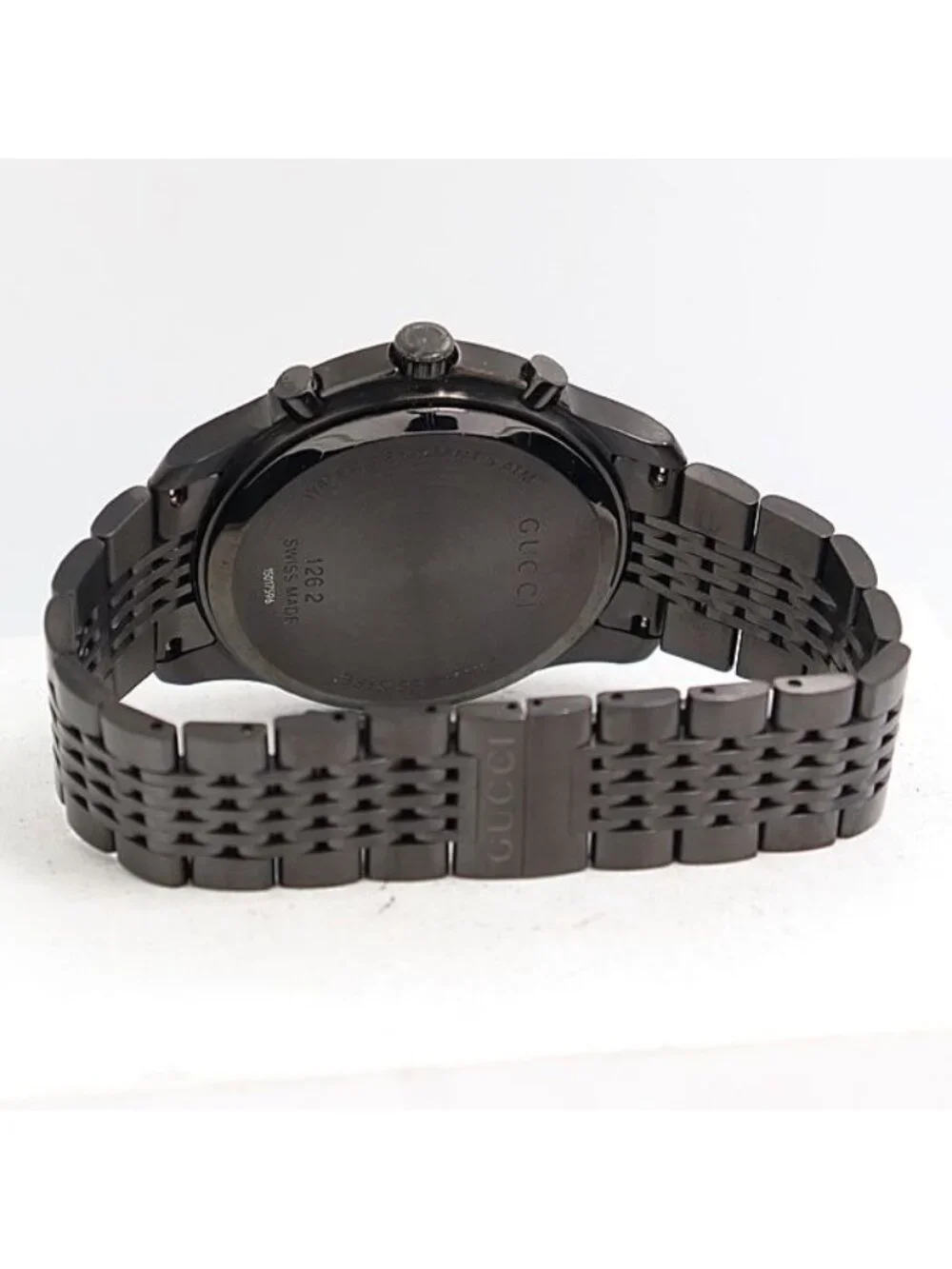 Gucci G-Timeless 126.2 Date Chronograph Black Dial Watch